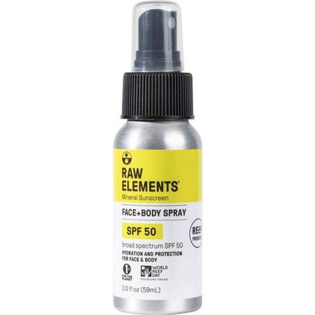 Raw Elements Mineral Sunscreen Face and Body Spray SPF 50 2 fl oz