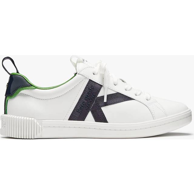Kate Spade New York Women's Signature K Leather Cupsole Trainers - UK 5 - White