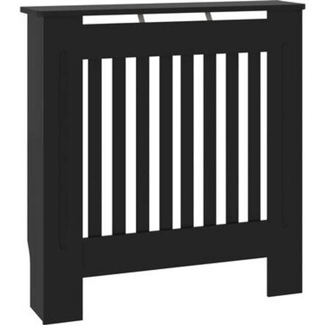 vidaXL MDF Radiator Cover Black 78 cm