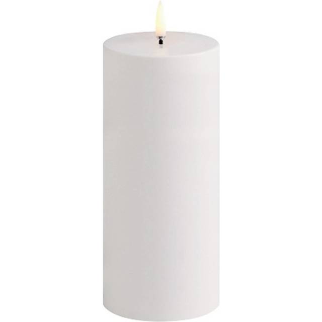 Uyuni - Outdoor LED Pillar Candle - Stearinljus - White - 7,8x17,8 cm - 7,8 x 17,8 cm