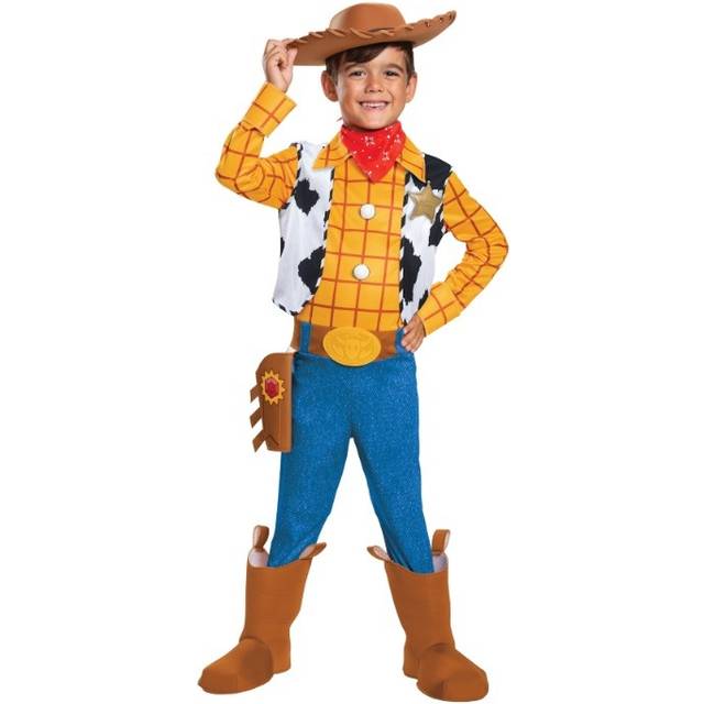 Toddler Toy Story Woody Deluxe Costume - Yellow&#47;Beige&#47;Blue (4/6)