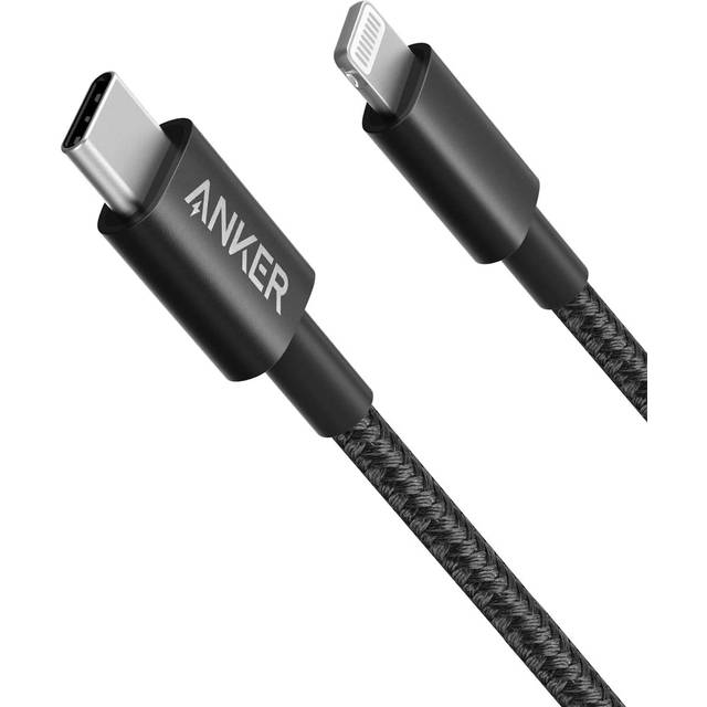 Anker 331 USB-C to Lightning Cable (Nylon) Black / 6 ft