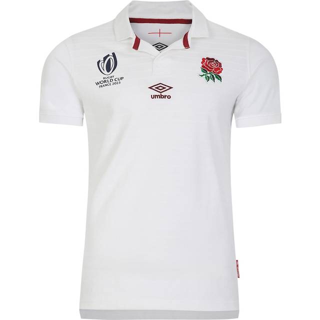 England Rugby World Cup 2023 Home Classic Short Sleeve Jersey - White - Junior
