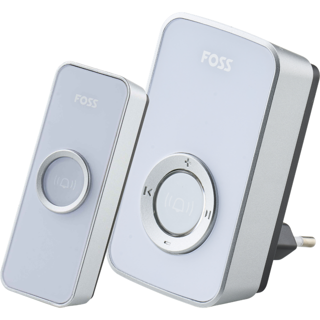 TREND - Dørklokke DESIGN - Hvid - Plug in ✓ På lager - klar til levering og afhentning