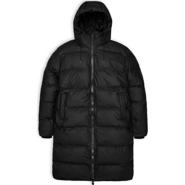 Rains Alta Long Puffer Jacket - Black