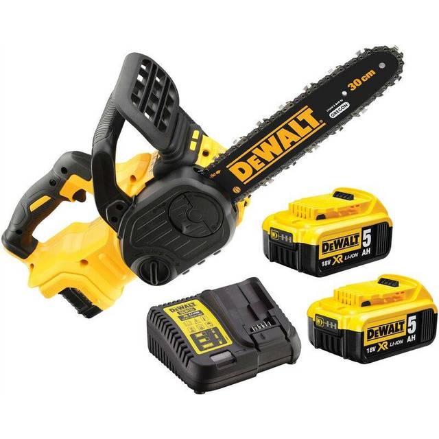 Dewalt DCM565P2 18v XR 30cm Cordless Chainsaw Brushless - 2 x 5.0ah Batteries