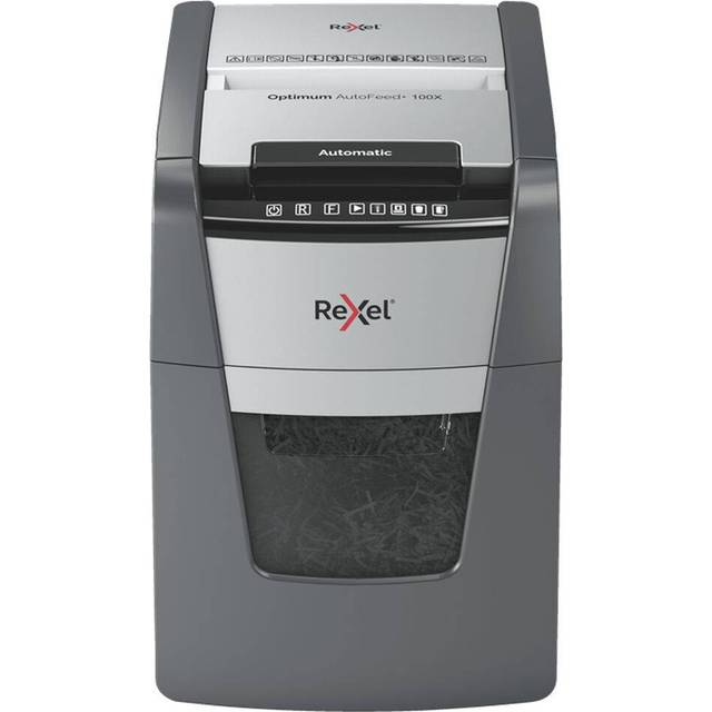 Rexel Optimum AutoFeed+ 100X Automatic Cross Cut Paper Shredder