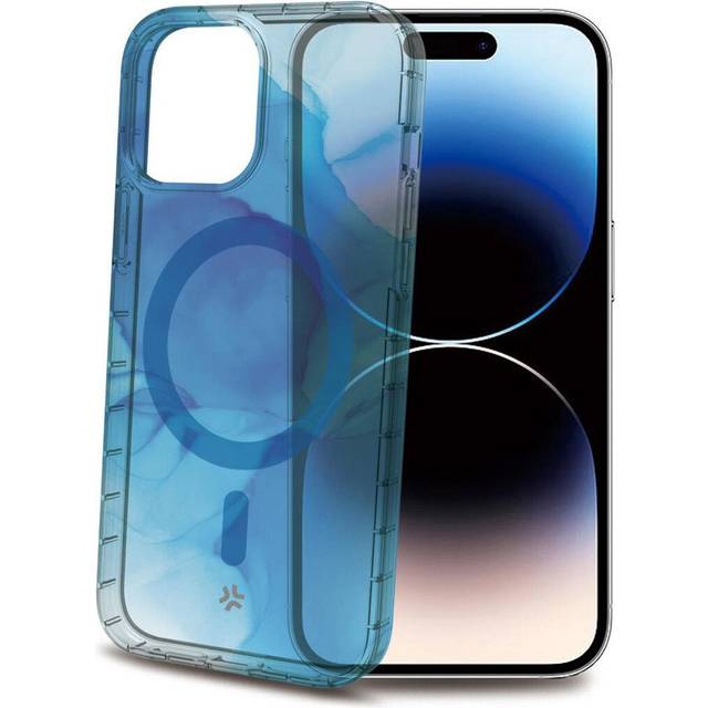 Celly Mobilfodral iPhone 15 Pro Blå Transparent