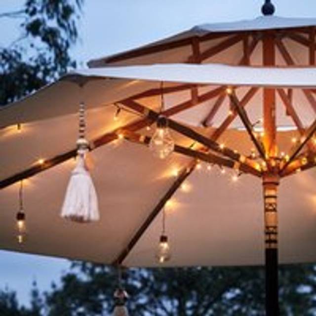 80 LED Battery Operated Parasol Lights - Warm White