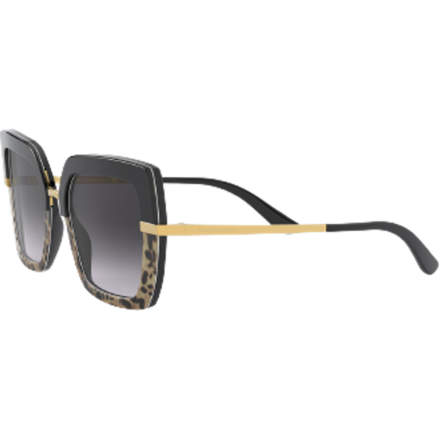 Dolce&Gabbana DG 4373 32448G, SQUARE Sunglasses, FEMALE, available with prescription - Black