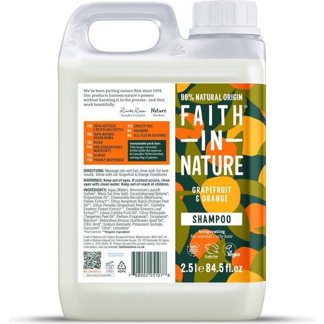 Faith in Nature Grapefruit & Orange Natural Shampoo 1 Litre