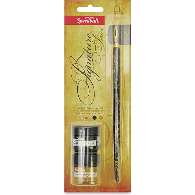 Speedball Signature Series Pen with Gold & Black Ink
