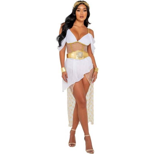 Playboy Women's Goddess Costume | Playboy Costumes - Purple&#47;White (S)