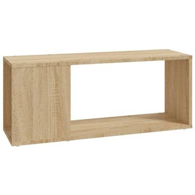 vidaXL TV Cabinet Sonoma Oak 80x24x32 cm Engineered Wood - Brown