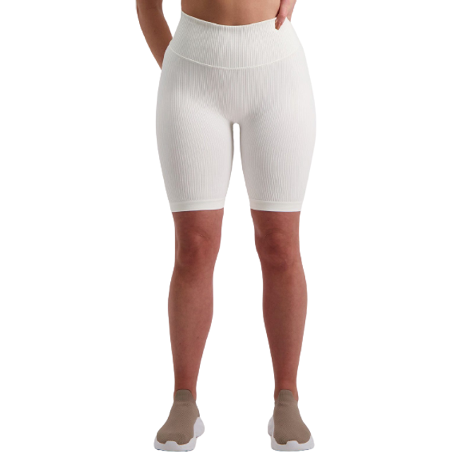 Off-White Ribbed Seamless Biker Shorts