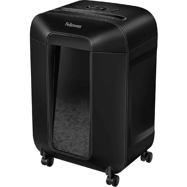 Fellowes dokumentförstörare 12 ark (P4), dokumentförstörare med cross-Cut för hemmakontor och kontor, LX85, dokumentförstörare med 19 l papperskorg och safesens, dokumentförstörare, automatisk retur
