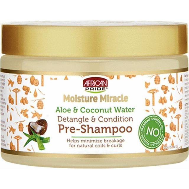African Pride Moisture Miracle Aloe \u0026 Coconut Water Pre Shampoo - 12oz