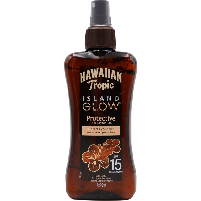 Hawaiian Tropic Island Glow Protective Dry Oil Spray Spf15