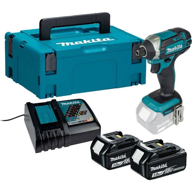 Makita LXT DTD152RFJ 18v Lithium Ion Impact Driver + 2 x 3.0 Batteries + Charger