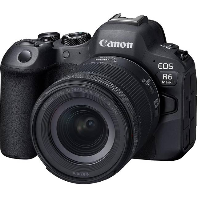 Canon EOS R6 Mark II Mirrorless Camera with 24-105mm f/4-7.1 IS STM Camera Lens in Black