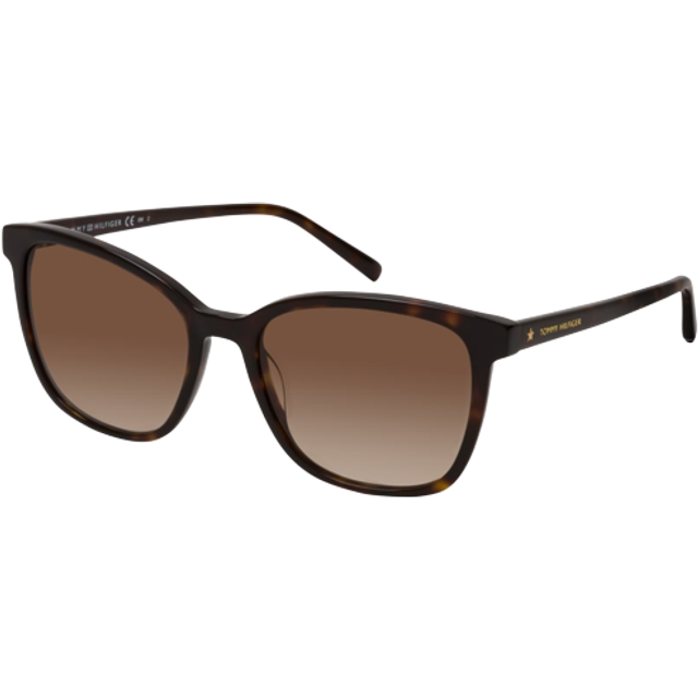 Tommy Hilfiger TH 1723/S Solglasögon för Dam, Mörk Havana, 54.