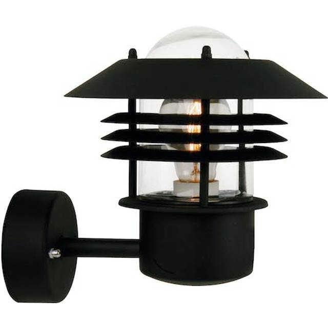 'Vejers Up' Outdoor Wall Light Black E27 - One Size