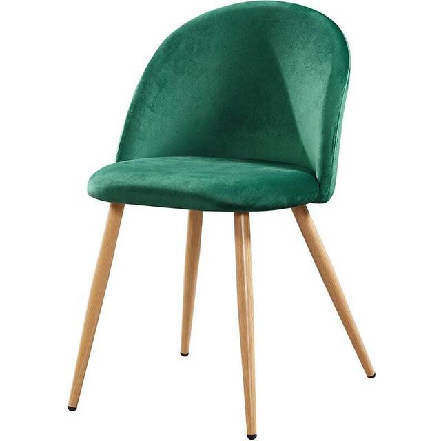 LPD Venice Set of 2 Grey Velvet Dining Chairs