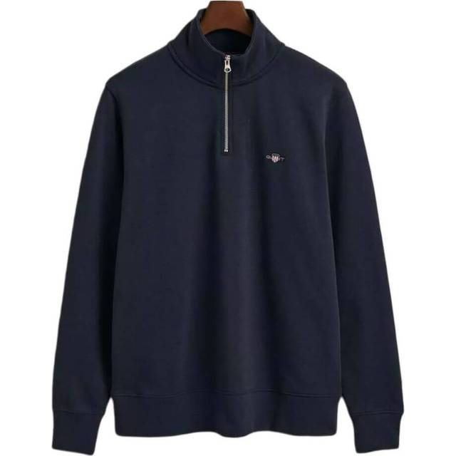 Gant Shield Zip Up Sweatshirt - Bleu - L