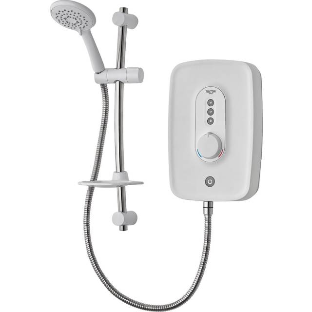 Triton Danzi 8.5kW Electric Shower Bathroom Shower Head Kit Gloss White