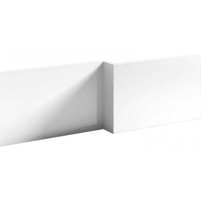 nuie 1600mm Square Showerbath Front Panel, White