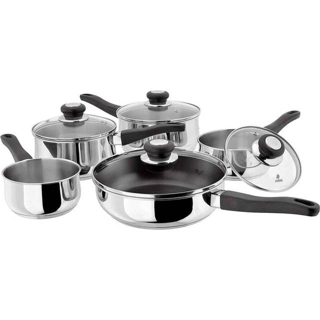 Judge 5 Piece Non Stick Pan Set In Silver