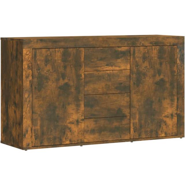 vidaXL Sideboard Smoked Oak 120x36x69 cm Engineered Wood - Brown