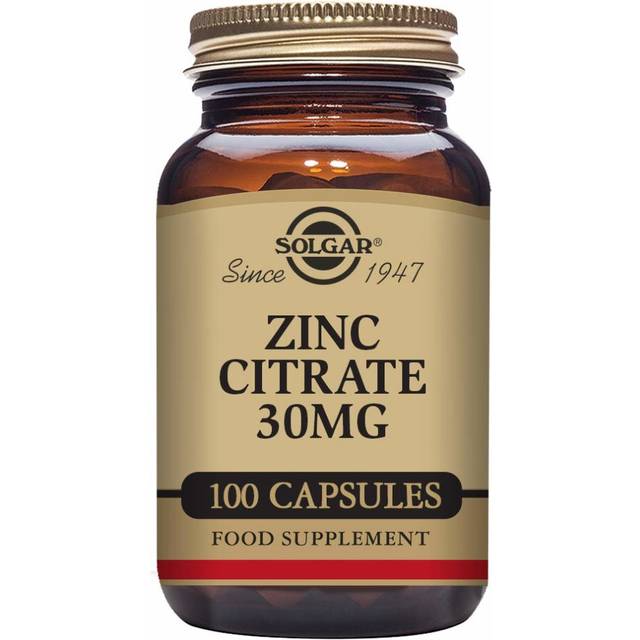 Zinc Citrate 30mg 100 kapslar - Solgar