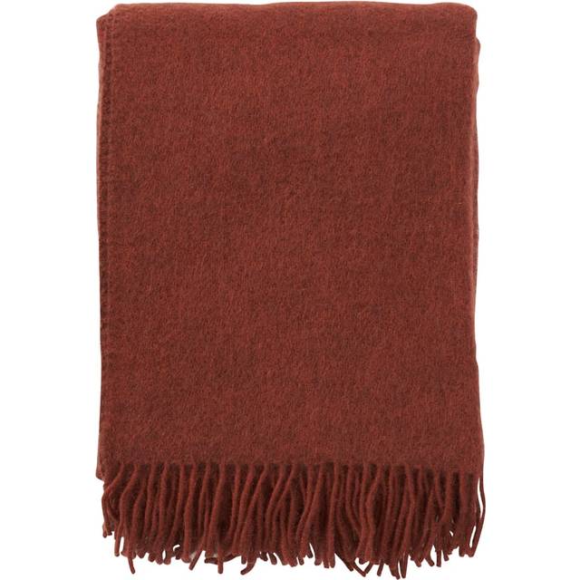 Klippan Yllefabrik Gotland ullpläd 130x200 cm Rust