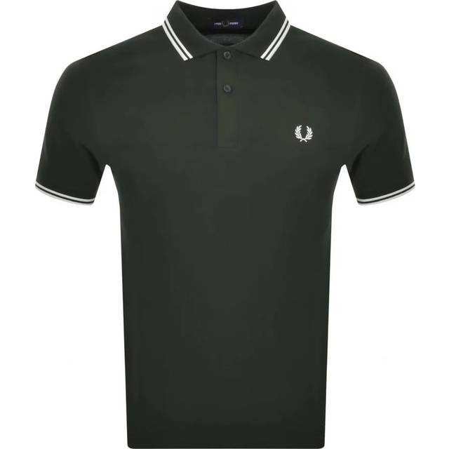 Fred Perry M3600 Herr Kortärmade Stl. S - Från Magasin - Nightgreen/snwht (S)