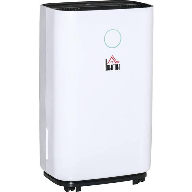 HOMCOM 4L Portable Quiet Dehumidifier Home Laundry, Electric Air De-Humidifier 20L