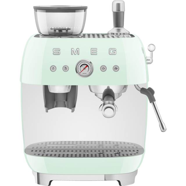 Smeg - EGF03 Espresso Machine with Filter Holder - pastellgrün/lackiert/BxHxT 33,4x44,3x34cm/220-240V/50-60Hz/1650W/Schukostecker - pastel green (44.3 x 33.4 x 34.0cm)