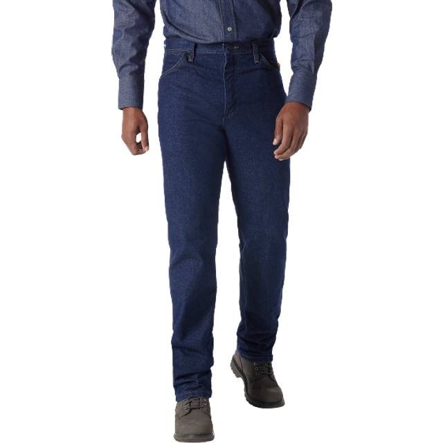 Wrangler Men's FR Flame Resistant Original Fit Jean Blue 36W x 32L