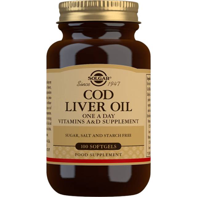 Solgar Cod Liver Oil, 100 kaps