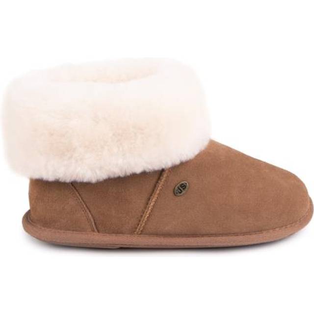Just Sheepskin Albery Sheepskin Slippers - Chestnut