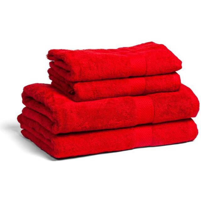 Frottéhandduk Fairtrade Röd 30x50