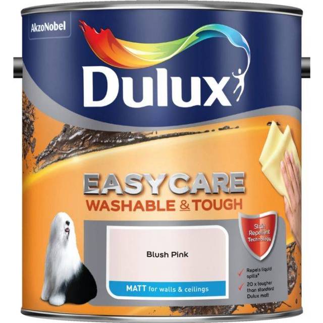 Dulux Easycare Washable & Tough Matt Emulsion Paint - Blush Pink - 2.5L