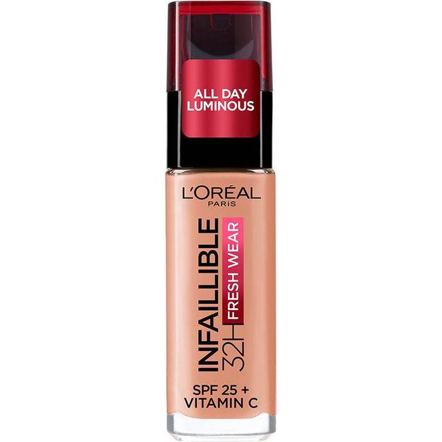 Liquid Foundation, Full Coverage, Lasting Wear, With Vitamin C and SPF 25, Infallible 32H Fresh Wear, 160 Rose Linen