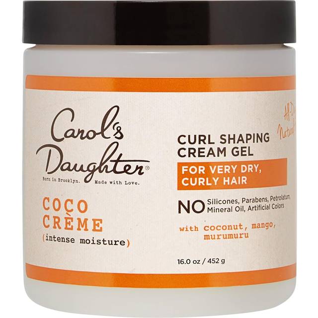 Carol's Daughter Coco Creme Curl Shaping Cream Gel, with Coconut Oil and Coconut Milk, for Very Dry and Curly Hair, 16 oz