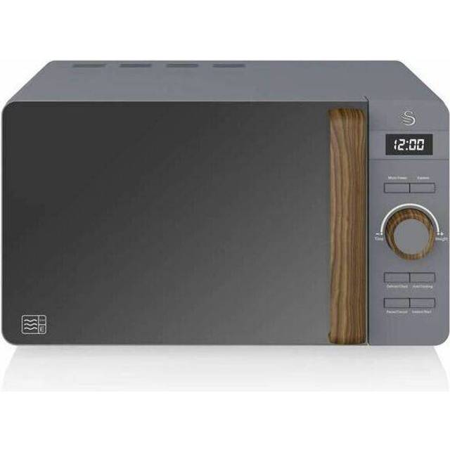 20 L 800W Countertop Microwave - Grey (25.7cm H X 45.1cm W X 34.2cm D)