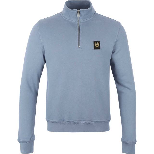Belstaff Quarter Zip Sweatshirt Flint Blue