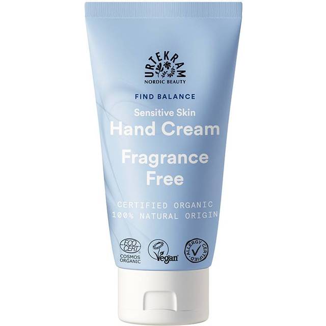 Urtekram Find Balance Sensitive Skin Fragrance Free Hand Cream 75 ml
