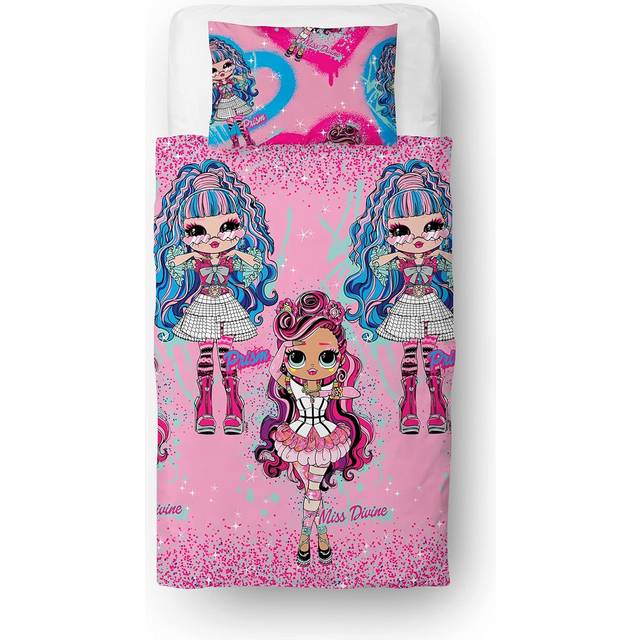 LOL OMG Queens Duvet Set, Pink - Single