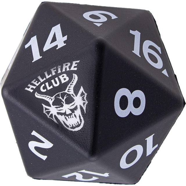 Stranger Things Hellfire Club Dungeons and Dragons Dice stressboll | Sensory Grip Strengthener Horror Movie Merchandise