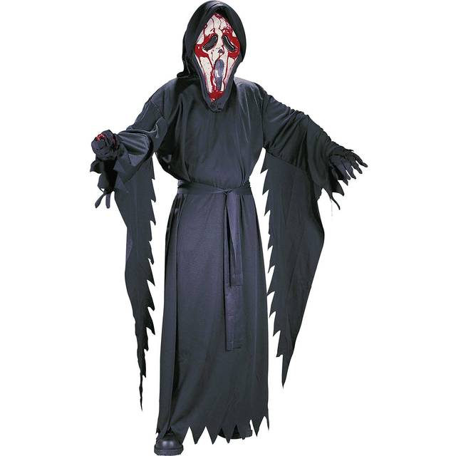 Bleeding Ghost Face Costume For Kids - Black (L)